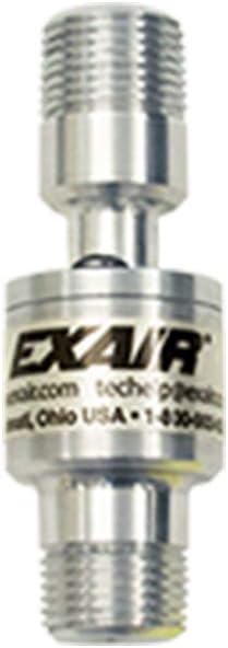 EXAIR Line Vac for Air Compressors, Pneumatic Industrial Vacuum, Material Conveyor System, Aluminum, 3/8" Hose Connection - (Model 6078)