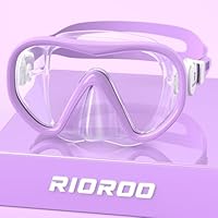 RIOROO Taucherbrille Kinder, 180° HD Panorama, Anti-Nebel & Leck-proof Schwimmbrille, geeignet für Kinder im Alter von 4-16 Jahren