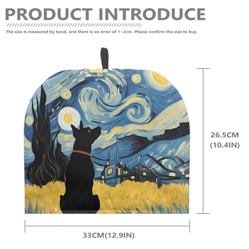 Image of Tea Pot Cover Starry Night Dog Print Teapots Cosy Insulated Tea Cozies Home Kitchen Decoration Teapot Dust Cover Warming Tea Kettle Quilt Creative Gifts for Party