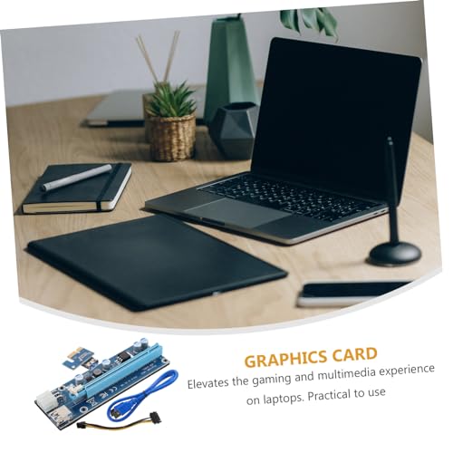 Adaptador de Tarjeta Gráfica Cable USB 60cm EXCEART Pci-e Extensión para GPU Externa Portátil 2