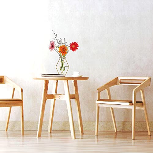Laxioriew Modern Style Test Tube Vase For Flower Decoration, Clear Glass Test Tube Vase With Metal Stand Rack Test Tube Hydroponic Plant Flower Vase For Home Office Desktop Centerpiece #TOP5