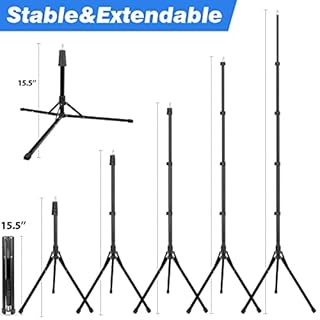 UBeesize 67-in iPad Tripod Stand, 360 Rotating Tablet Mount & Phone Holder, Compatible with 9.9-15.7 Inches Tablets