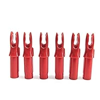 Nocchi Di Plastificazione Per Frecce – Paletta Congiunta 8 Mm – Tiro Con L’Arco Rosso (SHARROW)