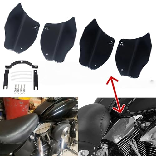 Deflector de aire para Softail FXST FLSTN protector termico de sillin 3