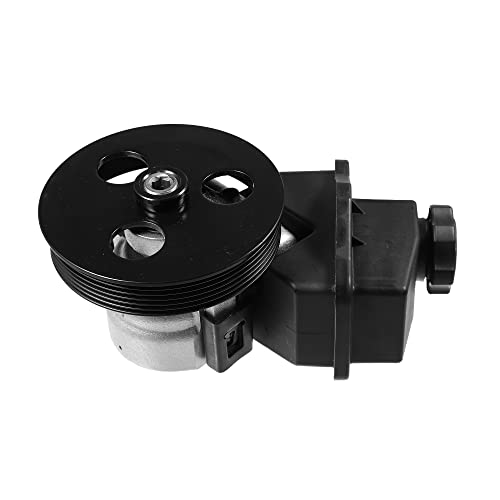 X AUTOHAUX Power Steering Pump Assembly for Chevrolet Impala Malibu Monte Carlo Uplander Power Steering Fluid Reservoir Cap Pump Pulley 19369078 19207430 15267531 12593693