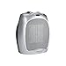 Amazon Basics Ceramic Space Heater, Portable Indoor Heating Solution, With Overheat and Tip-Over Protection, Thermostat, Non-Oscillating, 1500W, 7.52"D x 6.34"W x 9.45"H, Silver