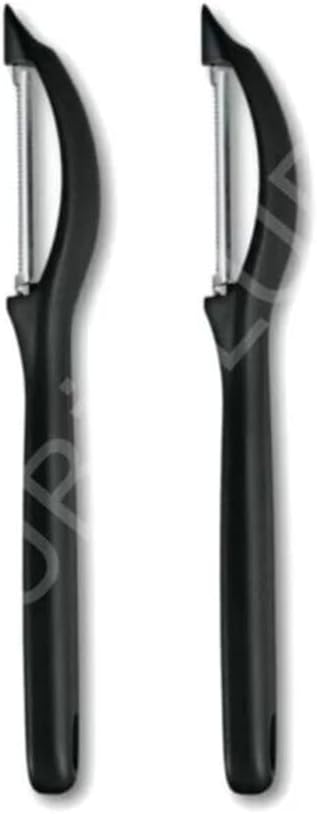 Victorinox Éplucheur plat noir pour fruits et légumes 7.6075 (2 pièces)