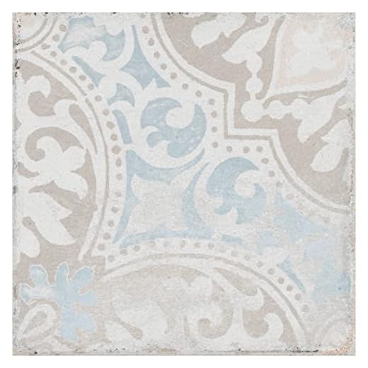 SomerTile Barcelona Decor Montjuic 5.75" x 5.75" Porcelain Floor and Wall Tile