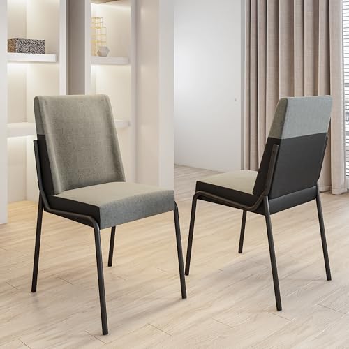 Conjunto 2 Cadeiras de Jantar Hug 1749 Carraro Grafite Preto