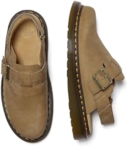 Dr. Martens Unisex-Adult Jorge Ii Suede Slingback Mules, Savannah