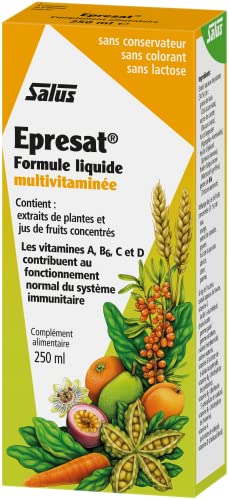 Salus Epresat Formule Liquide Multivitaminée Vitalité/Énergie/Renfort du Système Immunitaire, 250 ml – Image 4