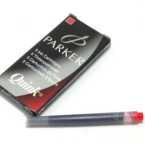 Amazon | PARKER(パーカー) カートリッジインク レッド（5本入り