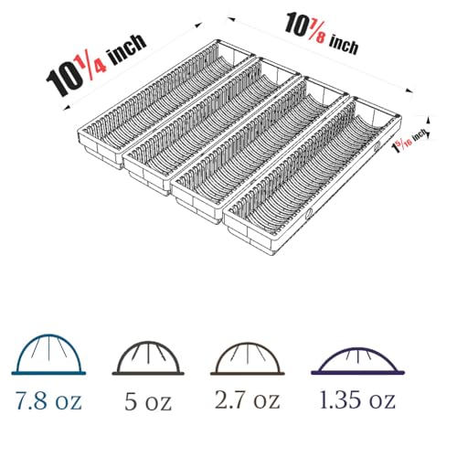 Nespresso Vertuo Coffee Pod Drawer Organizer, Magnetic Black Storage Tray for Capsules, 4-Pack - Image 3