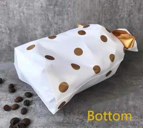 Image of VRB Dec 40Pcs Return Gift Bags - Potli Bags, Return Gift Bags for Kids Birthday - Gift Packing Bags - Goodie Bag for Return gifts - goodie bags - gift pouches for return gifts - guddy bags for return gifts (40Pcs Polkadot Ribbon Bag)