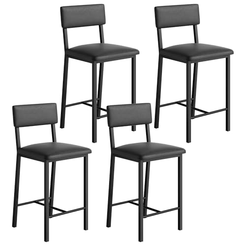 Tabourets de bar rétro stables pour îlot central sans rayure et faciles à laver - 2