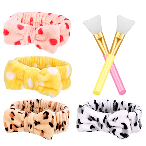 Youery Stirnband & Armband Set – Geweih-Design, Elastisch, Zum Schminken, Duschen & Gesichtwaschen