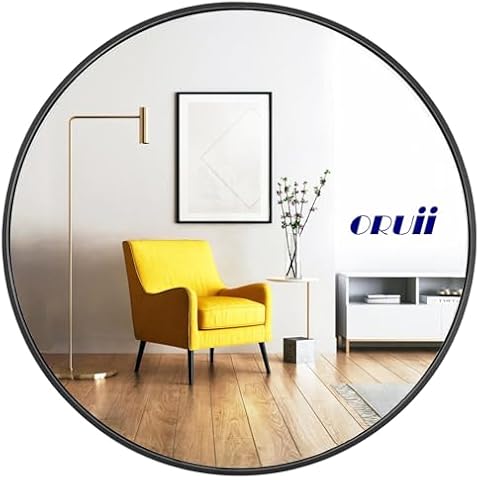 Oruii Black Round Mirror 24-inch Cover