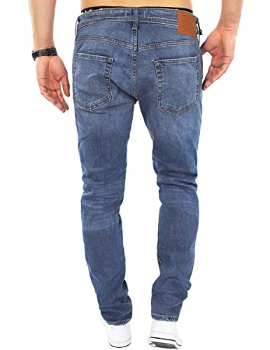JACK & JONES Herren Slim/Straight Fit Jeans Tim Original AGI 010 (33W / 30L, Medium Blue Denim) – Ansicht 3