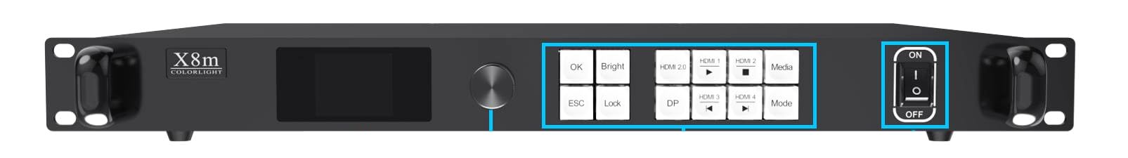 X8m Colorlight LED Screen Video Controller Colorlight X8m