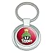 Looney Tunes Marvin The Martian Kaboom Keychain Classy Round Chrome Plated Metal