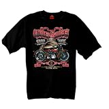 Hot Leathers Ol' Bikes & Whiskey 100% Cotton Double Sided Printed Biker T-Shirt X-Large