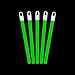 Lumistick 6 Inch Standard Glow Sticks with Strings - Kids Safe & Non-Toxic Light Up Sticks - Illuminating Luminescent Bulk Sticks - Glows in The Dark Chem Lights (Green, 25 Glow Sticks)