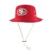 NFL San Francisco 49ers '47 Kirby Bucket Hat with Chin Strap, One Size Fits Most, Red