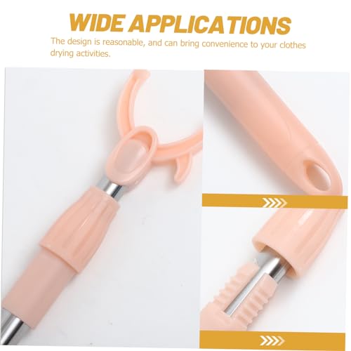Poteau de vêtements rétractable de séchage intérieur accessoire pratique 2pc