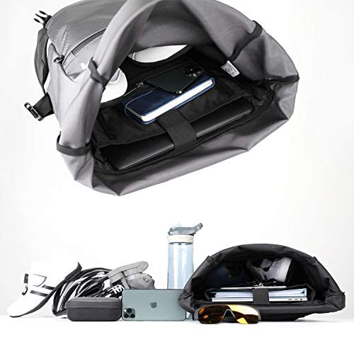 Rhinowalk Bike Bag Waterproof Pannier Backpack Convertible - 2 In 1 Bicycle Saddle Bag Shoulder Bag Laptop Pannier Professional Cycling Accessories-Gray #TOP5