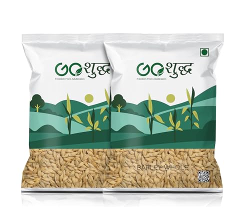 Image of Goshudh Barley Whole (Jau Sabut) 2kg (1kg Each Pack of 2) | High-Fibre, Low-GI Grain for Digestion & Daily Wellness