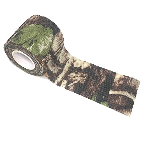 Sqxaldm Camo Tape Stoff Tarnung Wasserfest Camouflage Tape Wrap Outdoor Tarnband Selbsthaftend Jagd Gewebe Band Tarnung Selbstklebende Schutz Camouflage Tape Wrap Tactical Camo Form Multi funktionale – Bild 3