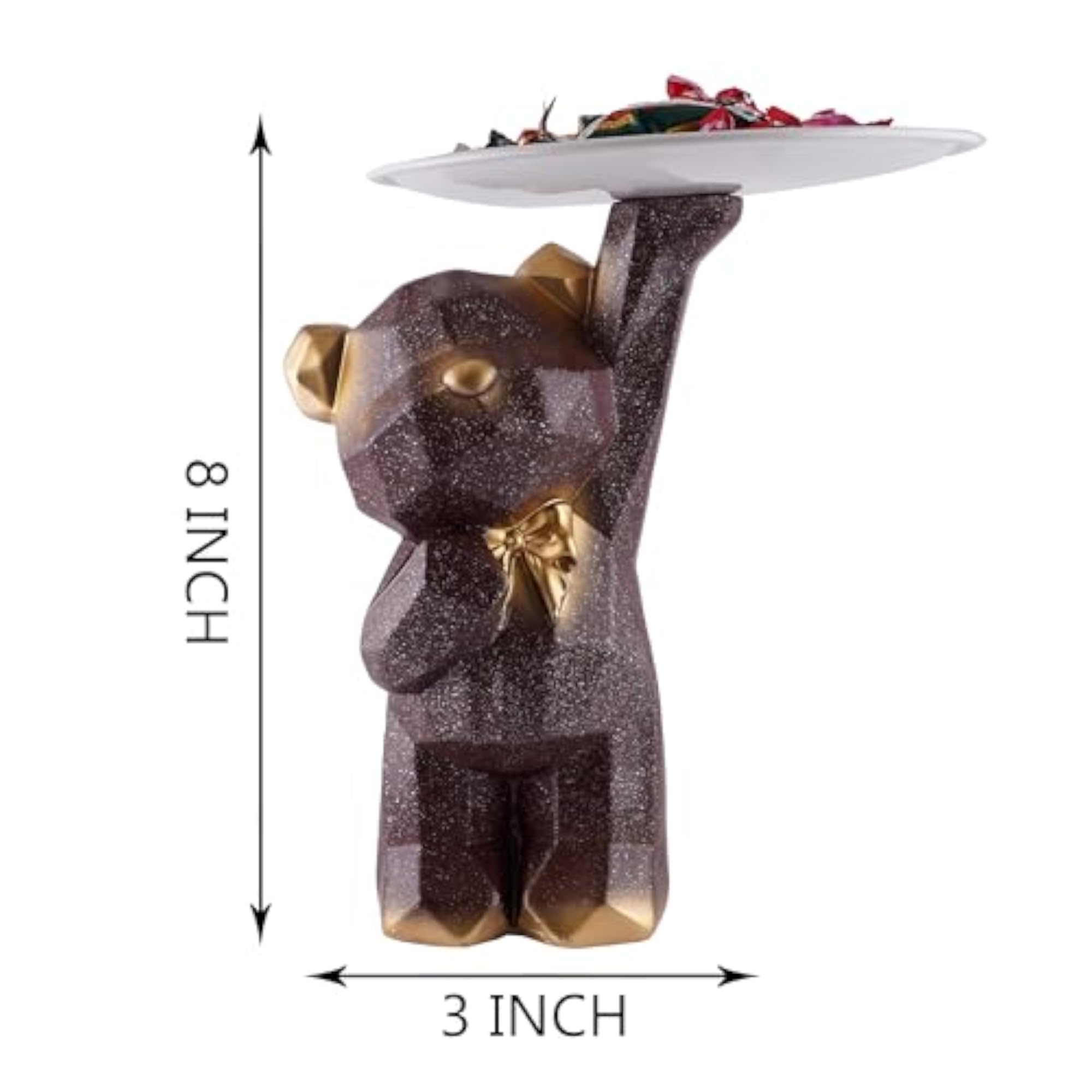 Bear Shaped Tea Cup Holder, Stainless Steel Teapot Set
