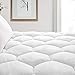 oaskys Mattress Pads Cover Queen Size,Mattress Topper Cover Cotton Pillow Top with Snow Down Alternative Fill