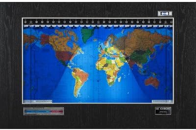 Original Kilburg Geochron World Clock Finish: Wood Veneer Black Oak