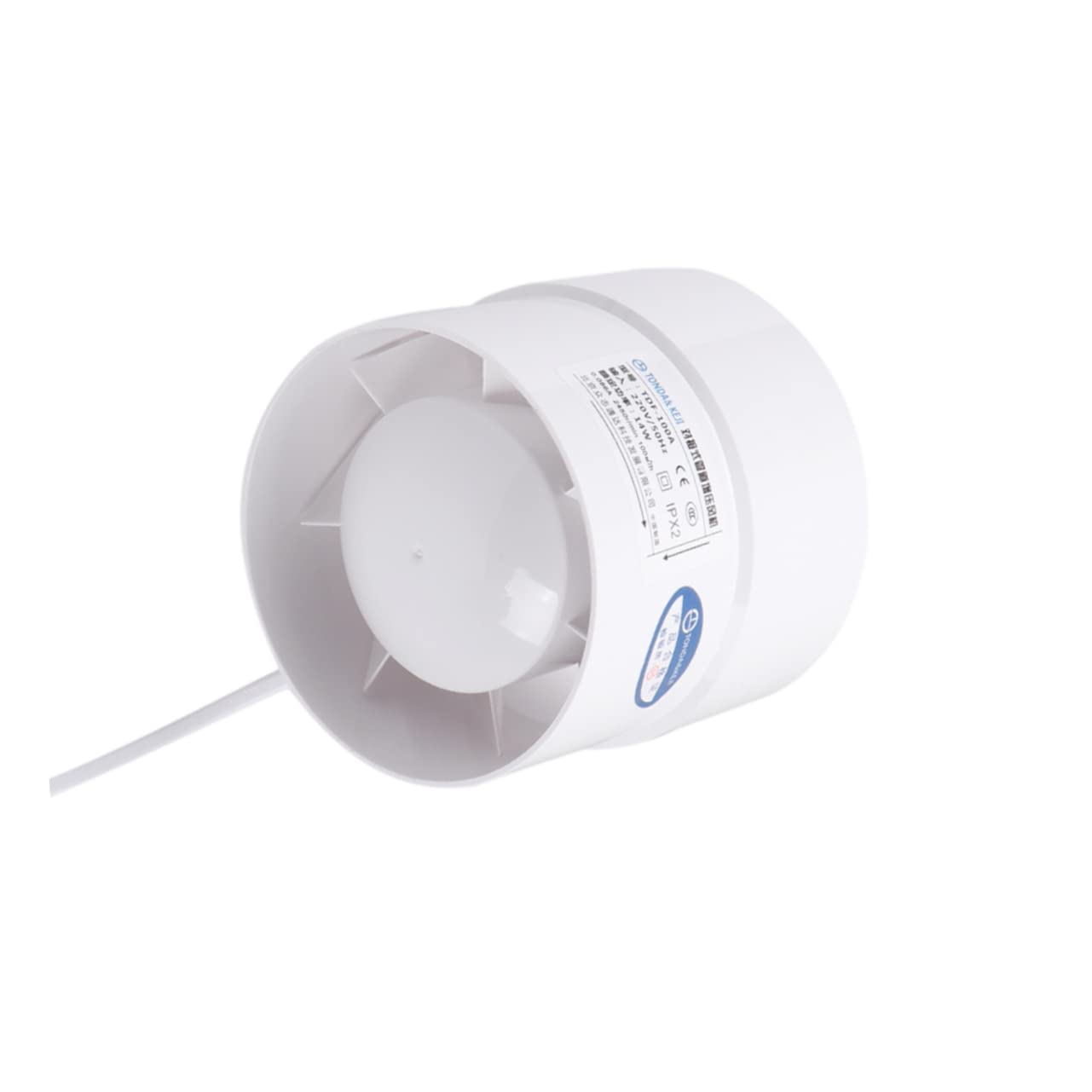 Homoyoyo Ventilatore Di Ventilazione Circolare A Basso Rumore 4 Pollici Ventola Di Scarico Per Cucina Bagno Wc Bianco Silenzioso