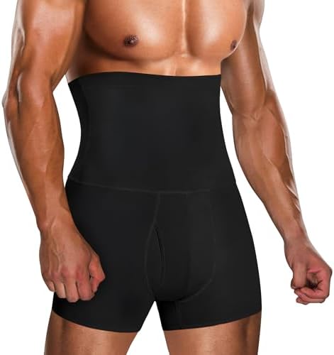 TAILONG Men Tummy Control Shorts High Waist Slimming Underwear Body Shaper Seamless Belly Girdle Boxer Briefs