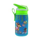 Laken Tritan Junior - Botella de Tritán unisex con cierre Summitverschluß (0,45 L, funda de neopreno), color azul