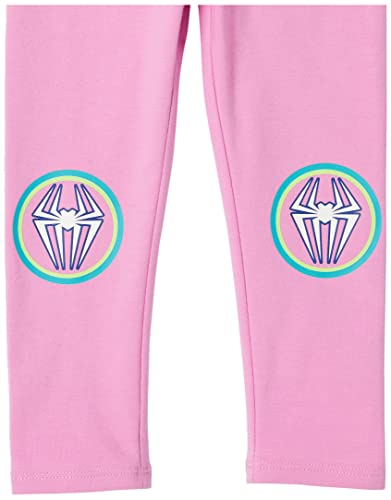 Image of Amazon Essentials Disney | Marvel | Star Wars | Frozen | Princess Girls and Toddlers' Cotton Stretch Leggings, Multipacks