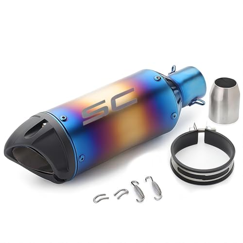 バイクサイレンサー スリップオンマフラー 汎用 φ50.8mm 長さ 320mm 直径89mm 改装 50.8π GPサイレンサー ステンレス 排気管 インナーバッフル付き