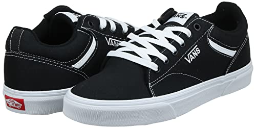 Vans Herren Seldan Sneaker, Schwarz ((Canvas) Black/White 187), 41 EU