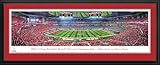 2025 CFP Championship, Ohio State vs Notre Dame - OSU Double Mat, Deluxe Framed Picture by Blakeway Panoramas (44"W x 18"H)