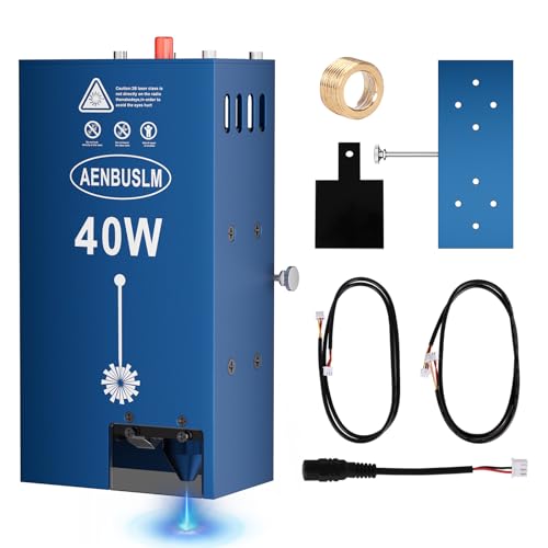 AENBUSLM 40W Laser Module,Built-in Air Assist,5.5W(5500mW) Output Power,Built-in FAC,Compressed Spot CNC Carving DIY Laser Master for Laser Cutter Laser Engraver Machine,Class 4
