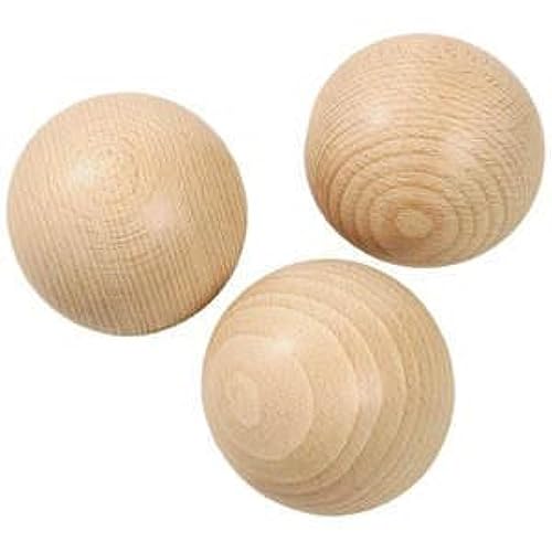 40 mm Holzkugel Natur ohne Bohren Ø 40 mm 5 Stück Oberfläche unbehandelt