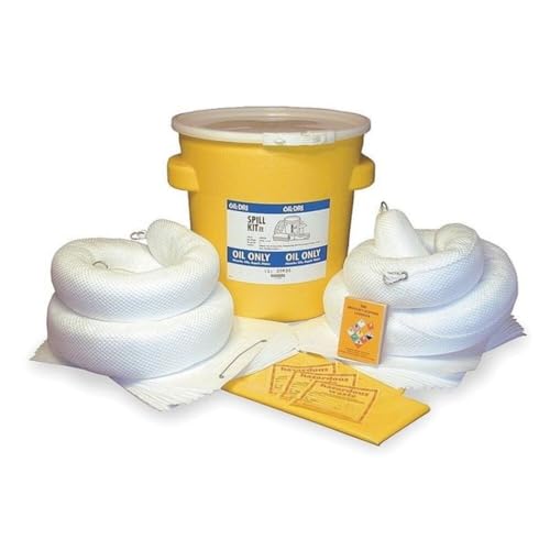 Image of Oil-Dri Spill Kit, 16 gal Volume Absorbed per Kit, 20 gal Capacity, Lab Pack, Yellow L90942-1 Each
