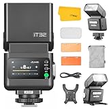GODOX IT32 TTL Kamerablitz mit X5F kabellosem Blitzauslöser für FUJI, 2,4 G kabelloser Blitz HSS 1/8000s, eingebauter Empfänger & Lithium-Batterie, 510 Full Power Blitze, LED-Modellierlicht
