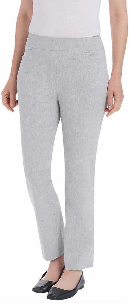 Hilary Radley Women Mid-Rise Stretch Pull-On Ankle Pant
