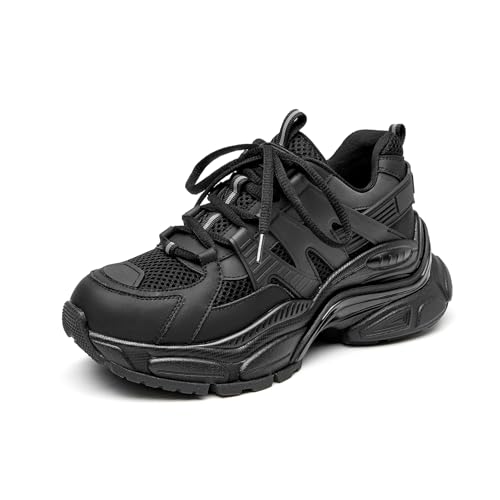 BEAU TODAY Chunky Sneakers for Women, Fashion Platform Sneakers Dad