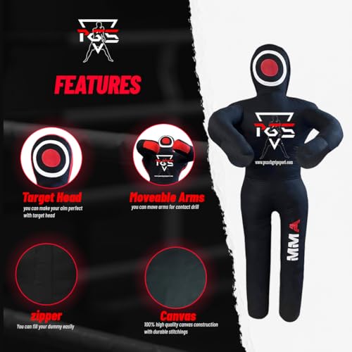 image for PGS MMA Grappling Dummy Brazilian JIU Jitsu BJJ Punching Bag for Self 