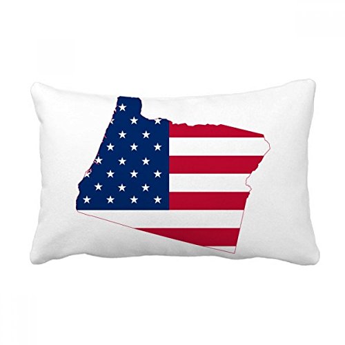 Coussin Oregon USA drapeau américain 40x60 cm multicolore pour canapé - 2