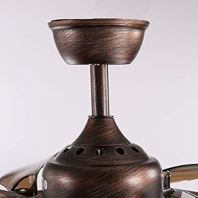 APBEAM Rustic Ceiling Fan with Light and Retractable Reversible Blades Cage Chandelier 36 Inch Fandelier for Living Room… 41WZFWs2ENL. SS400